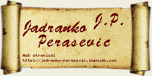 Jadranko Perašević vizit kartica